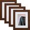 Craig Frames 4 Pack: Bauhaus 125 Dark Walnut Picture Frame with Mat